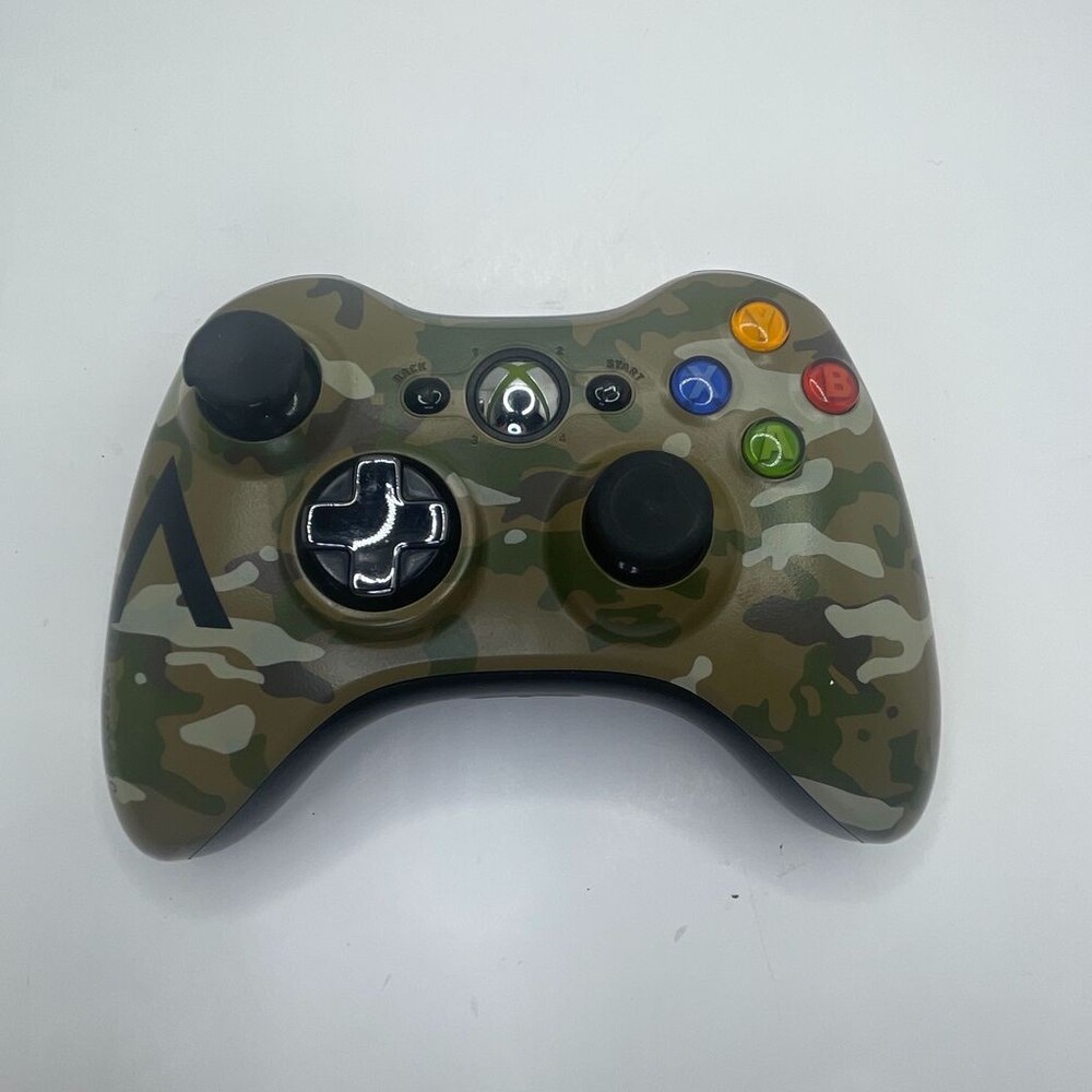 OEM Green Camouflage Microsoft Xbox 360 Wireless X360 Gaming Controller